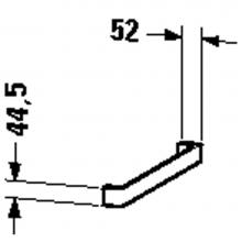 Duravit DL999000000 - DL towel rail - 1 3/4''x2 1/8''x22 1/4'',