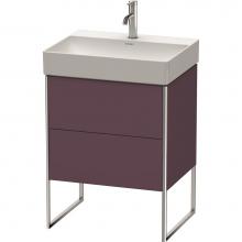 Duravit XS444209494 - Duravit XSquare Two Drawer Floorstanding Vanity Unit Aubergine