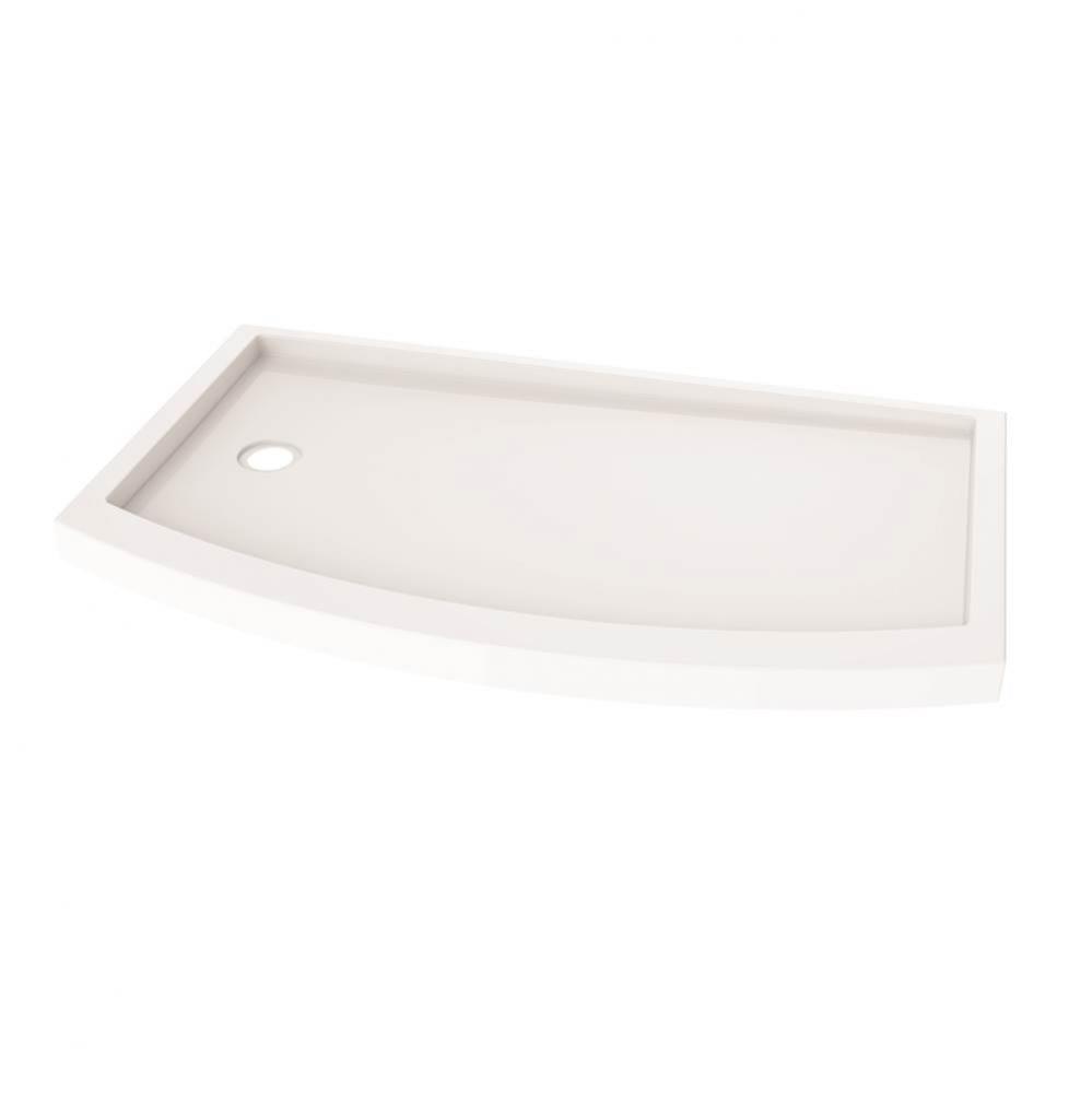 BOWFRONT BASE SIDE DRAIN/3260/LEFT/WHITE