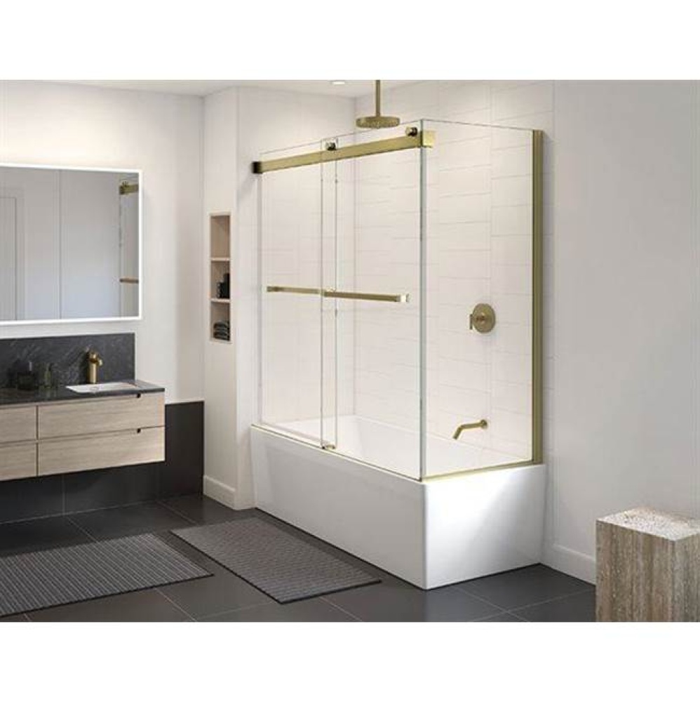 GEMINI PLUS TUB 65 x 32/BRUSHED GOLD/10MM/RIGHT/SEKUR Plus