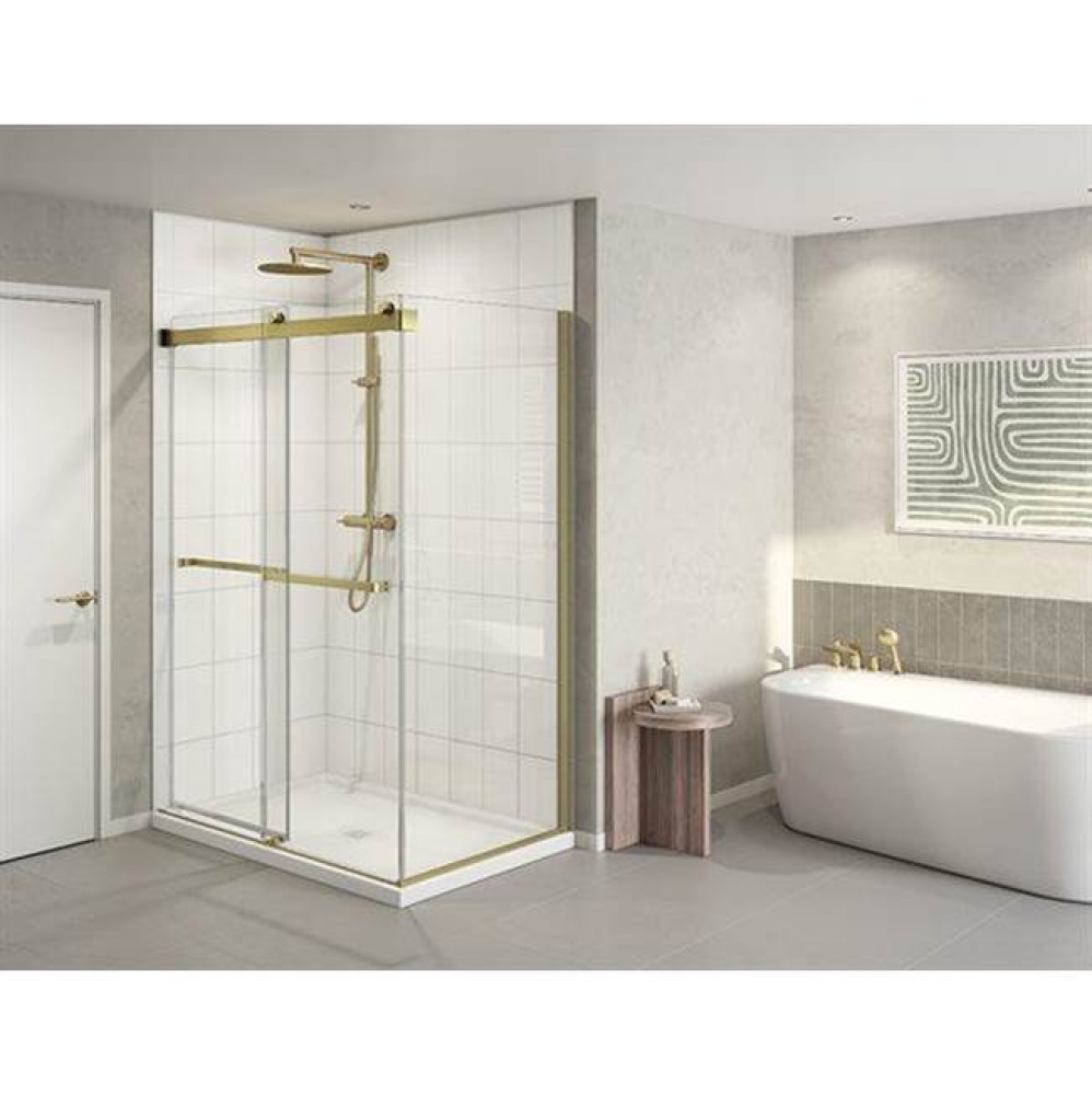 GEMINI 6MM INLINE 54''W/BRUSHED GOLD/SEKUR Plus