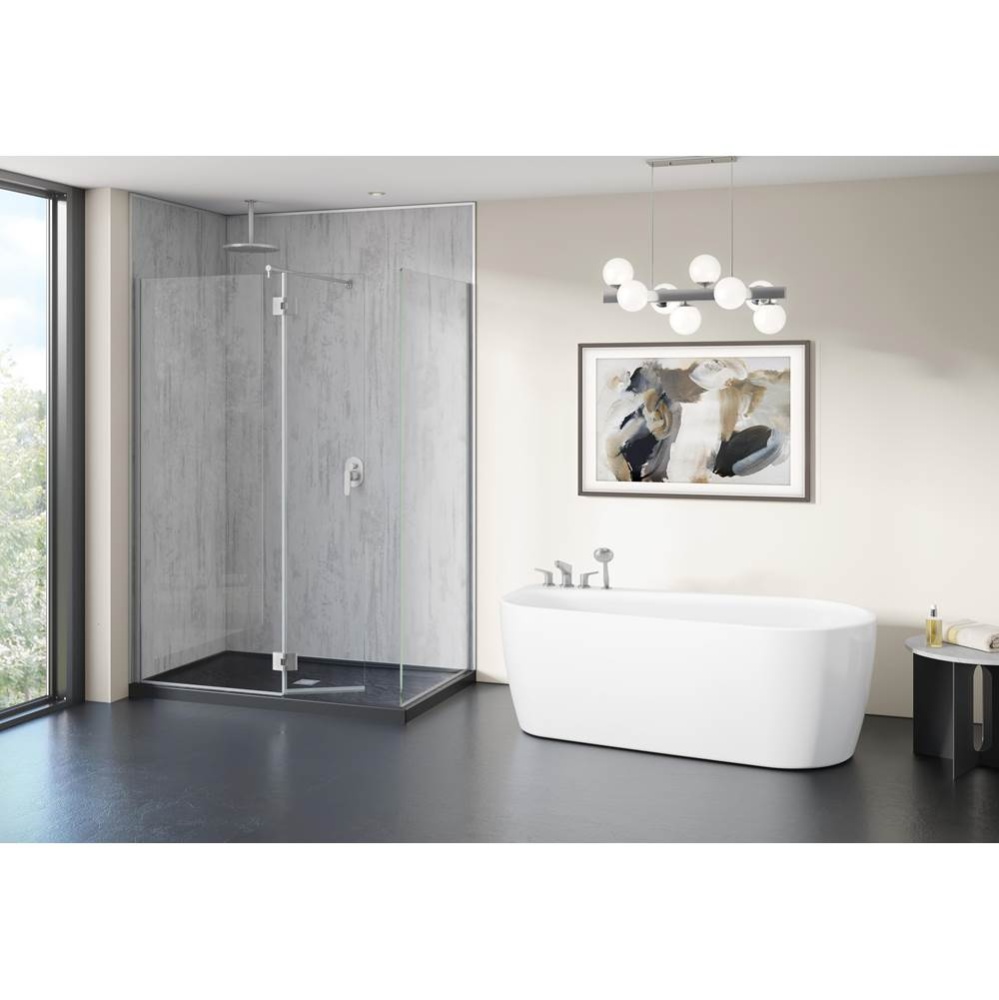 EVOLUTION 2-SIDED SQUARE SHIELD/24x30/79H/10MM/CHROME