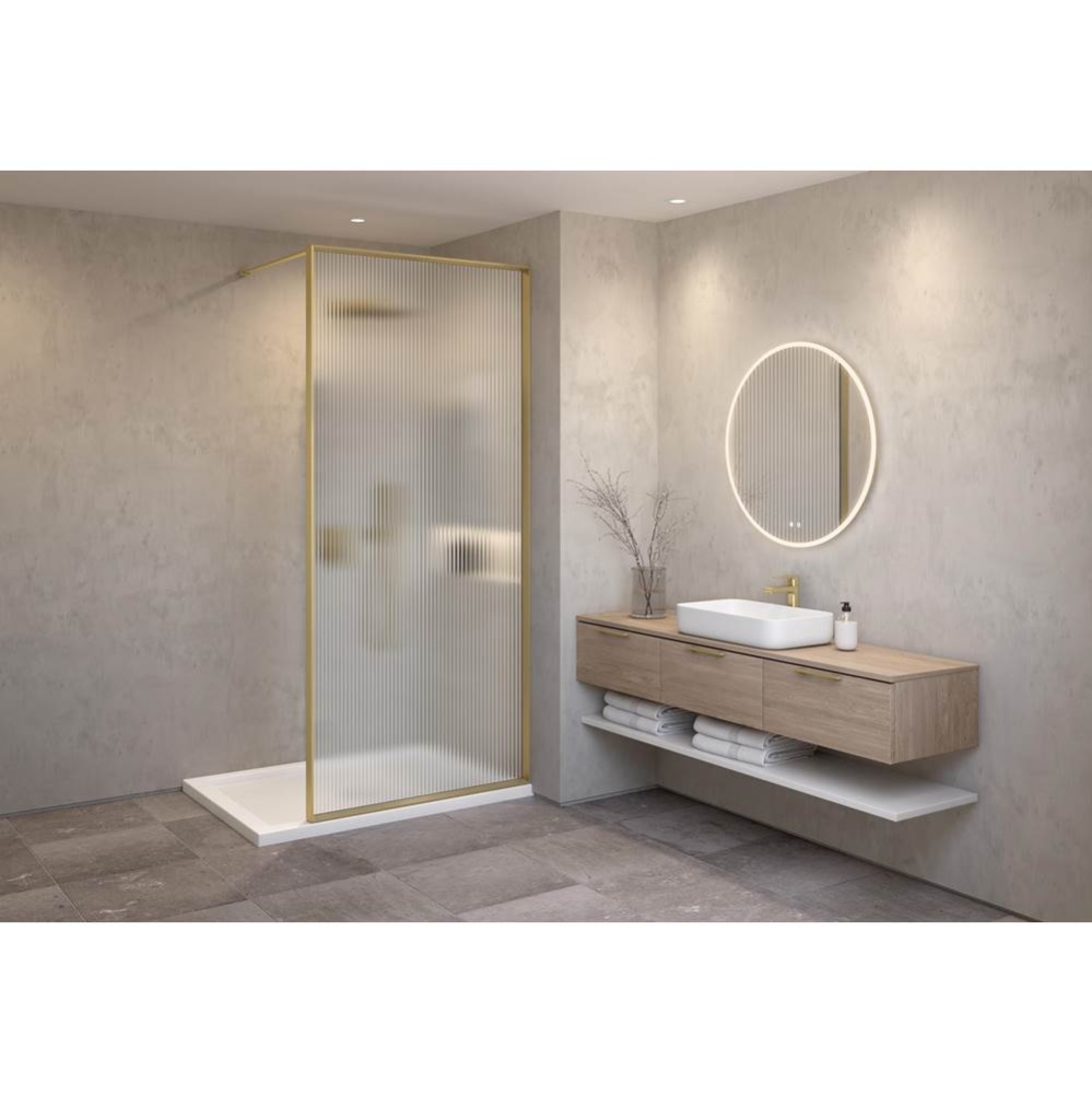 VESPERO SHIELD 33/GOLD FRAME/GLASS WITH FLUTED FILM/86''