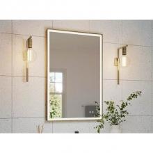 Fleurco MFA2136-18 - ARTUS FRAMED MIRROR 21'' W x 36'' H +DEFOG +LIGHT, WHITE