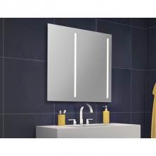 Fleurco MSUO3636L - Sunrise Mirror 36'' Wx36'' H/Defog.&Off-Cent. Light/Left