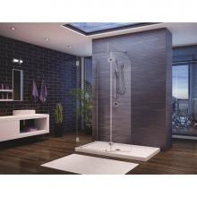 Fleurco V4304-25-40R-MH-79 - MONACO ''V'' RD 2-PAN & DR/BR NK/CLR/RGT/RCT HG/FL TB