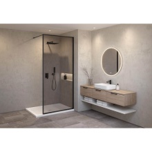 Fleurco VSP45-33-40-79 - VESPERO SHIELD 45/BLACK FRAME/CLEAR GLASS/79''