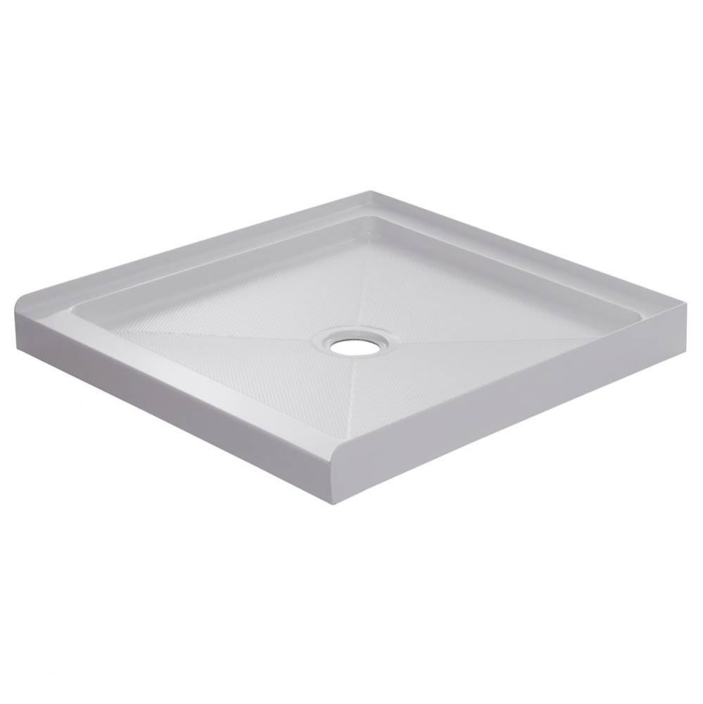 32'' X 32'' White base with Center Drain