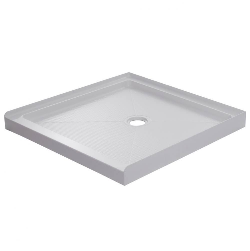 36'' X 36'' White Base with Center Drain