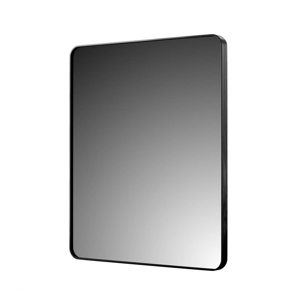 Foremost Reflections 24'' x 30'' Rounded Rectangle Mirror, Brushed Black