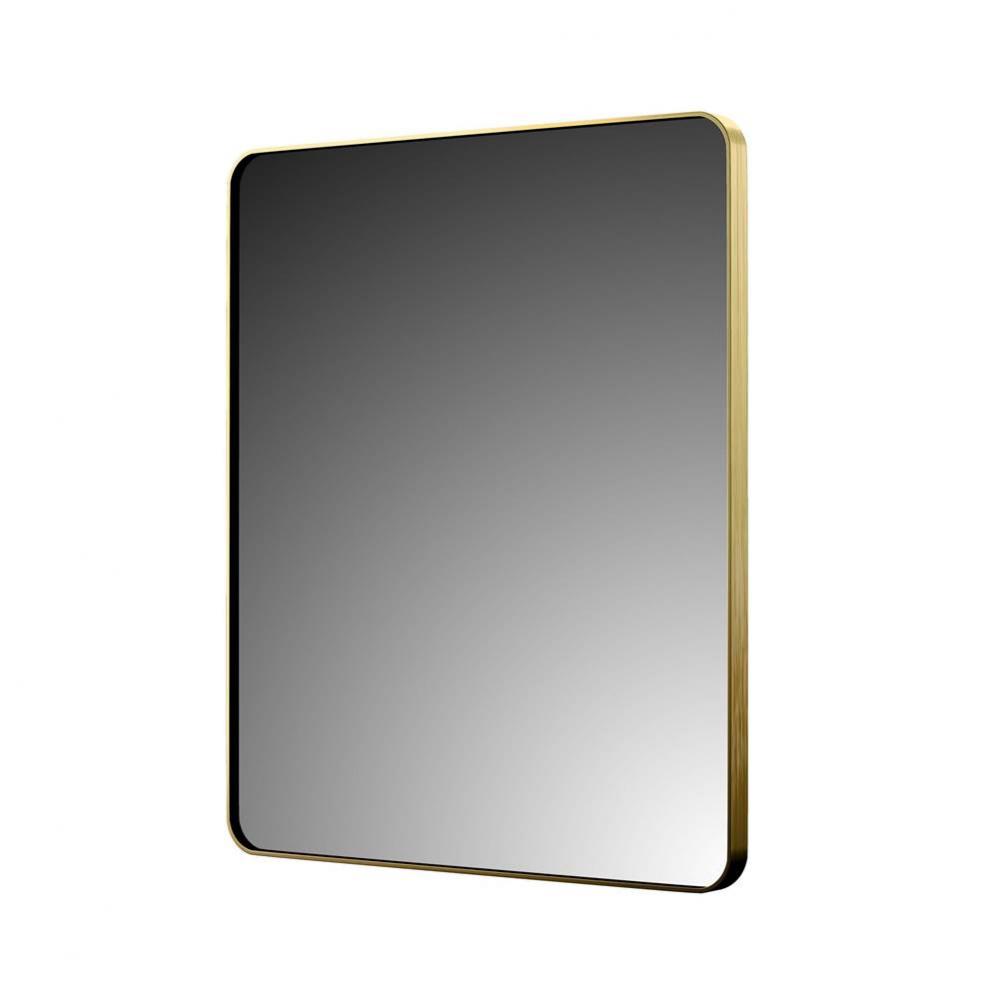 Foremost Reflections 24'' x 30'' Rounded Rectangle Mirror, Brushed Gold