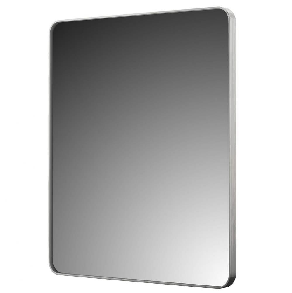 Foremost Reflections 30'' x 36'' Rounded Rectangle Mirror, Brushed Nickel