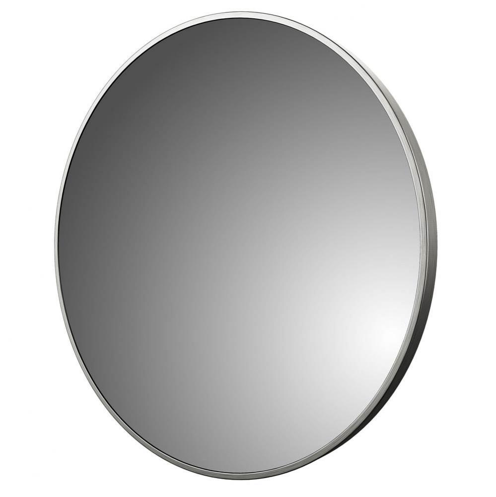 Foremost Reflections 32'' Round Wall Mirror, Brushed Nickel