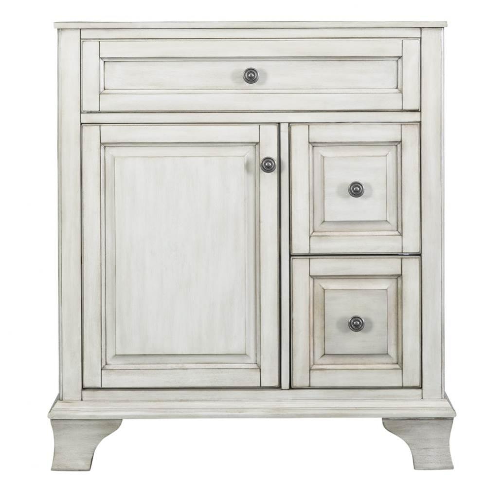 Corsicana 30'' Vanity Antique White