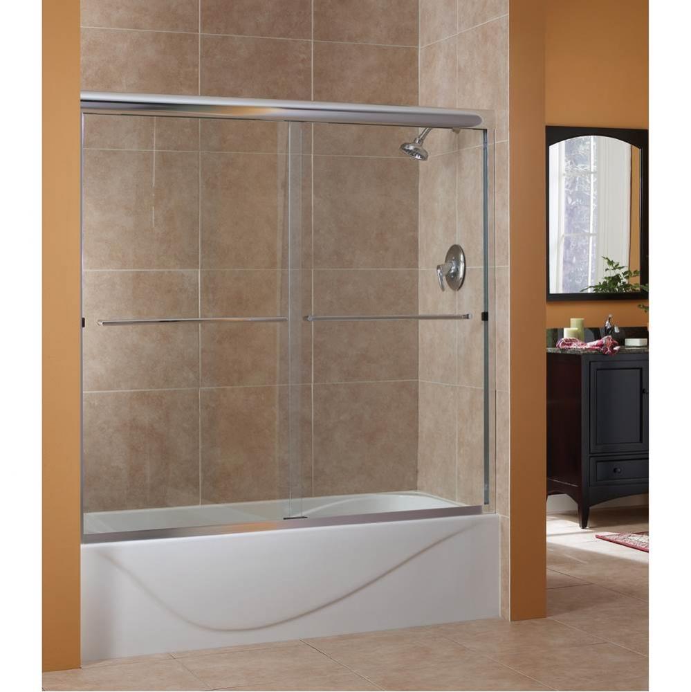 Cove 1/4'' Frameless By-pass Sliding Tub Door