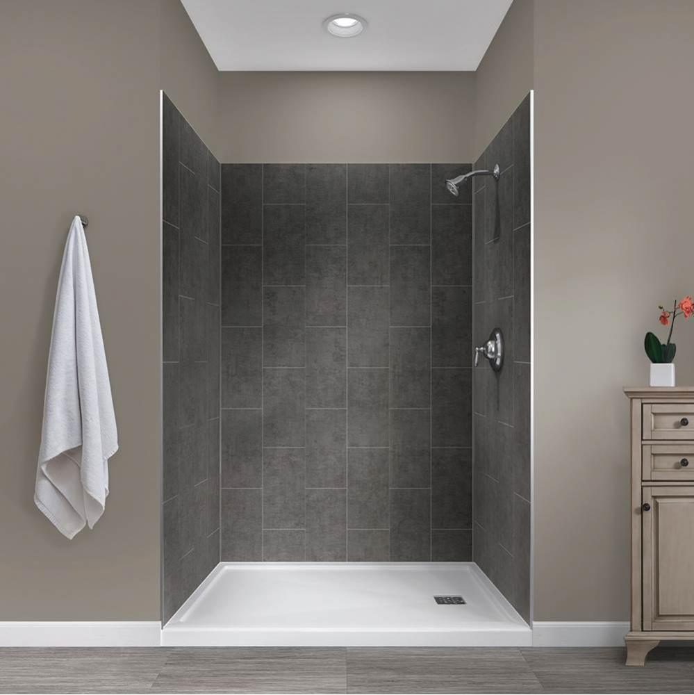 48'' X 34'' X 78'' Shower Wall Kit Slate