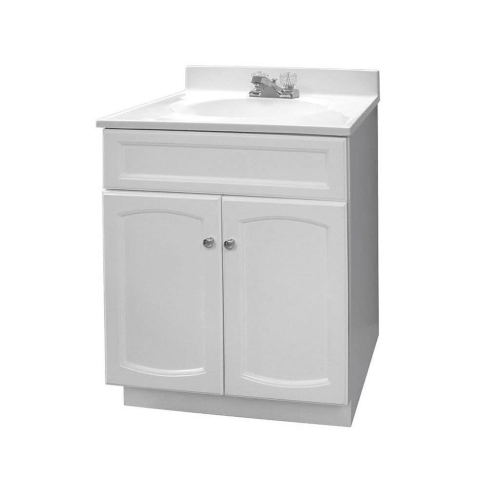 Heartland 24'' White Vanity Combo with Marble Top