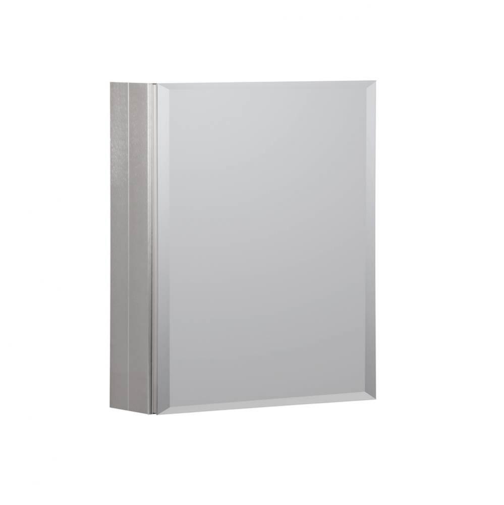 Metal Medicine Cabinet 16'' X 20'' Beveled Mirror, ,  Brushed Nickel