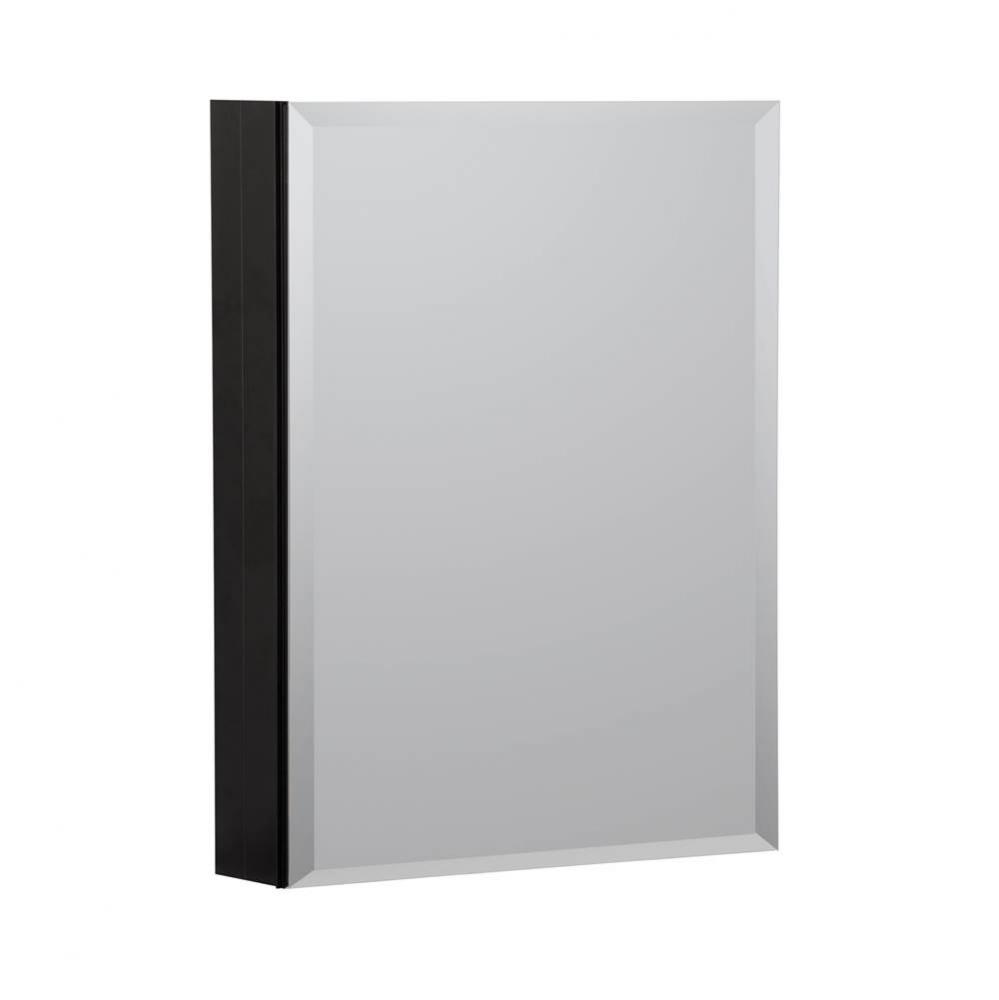 Metal Medicine Cabinet 20'' X 26'' Beveled Mirror, ,  Black