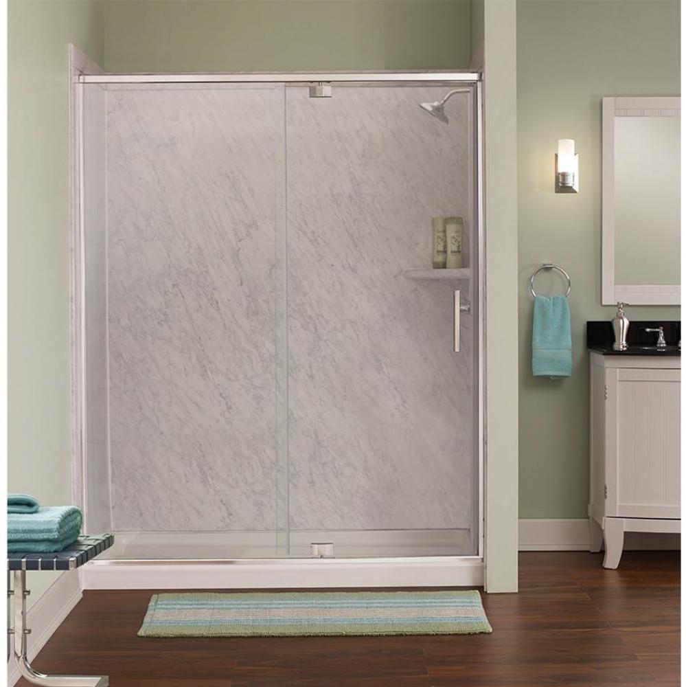 Marina 3/8'' Frameless Pivot Shower Door & Inline Panel