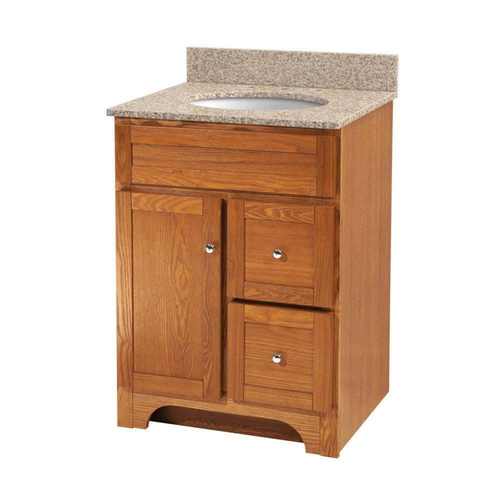 Worthington 24 inch oak bathroom