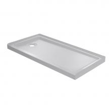 Foremost 6030L-W - 60'' X 30'' White Base with Left Drain