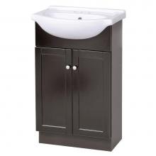 Foremost COEA2135 - Columbia 22 inch espresso euro bath vanity with vitreous china vanity