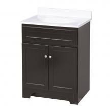 Foremost COEAT2418 - Columbia 24 inch espresso bath vanity with cultured marble vanity