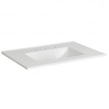 Foremost FC-3122-8W - FCC vanity top, 31X22 8'' spread