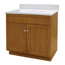 Foremost HEO3018 - Heartland 30 inch oak vanity with cultured marble vanity