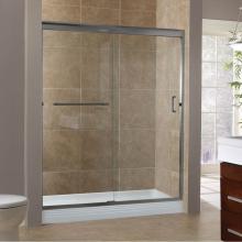 Foremost MRSS4876-CL-BN - Marina 3/8'' Frameless By-Pass Sliding Shower Door