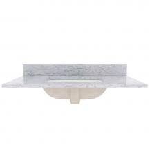 Foremost ST37228CWR - 37'' Marble top, Carrara, Rectangular Bowl