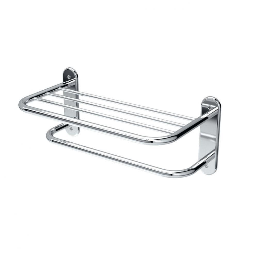 TOWEL SHELF,18 In. L,CHROME