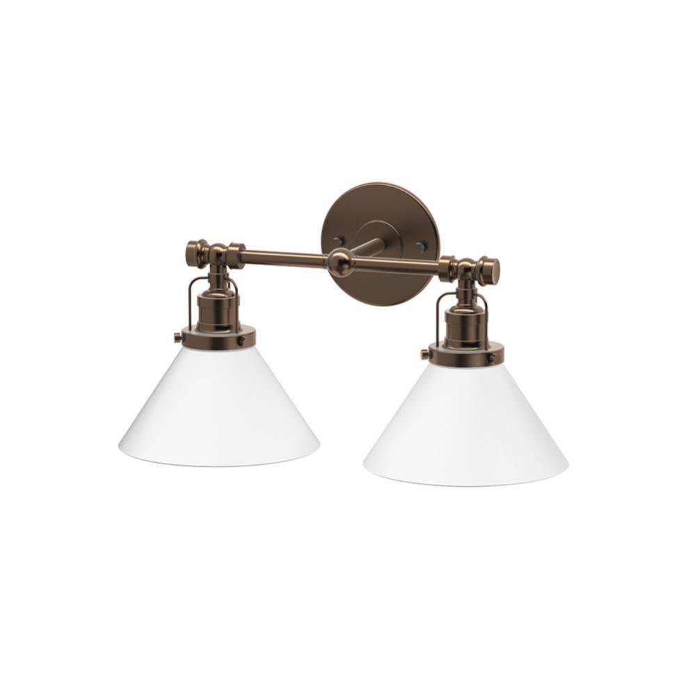 Cafe Double Sconce Bronze