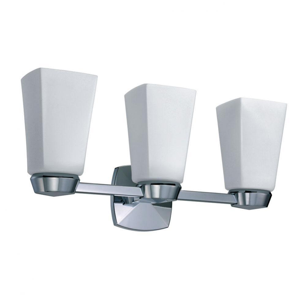 Jewel Triple Sconce, Chrome