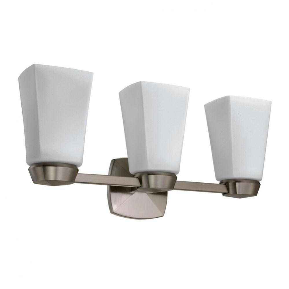 Jewel Triple Sconce, Satin Nickel