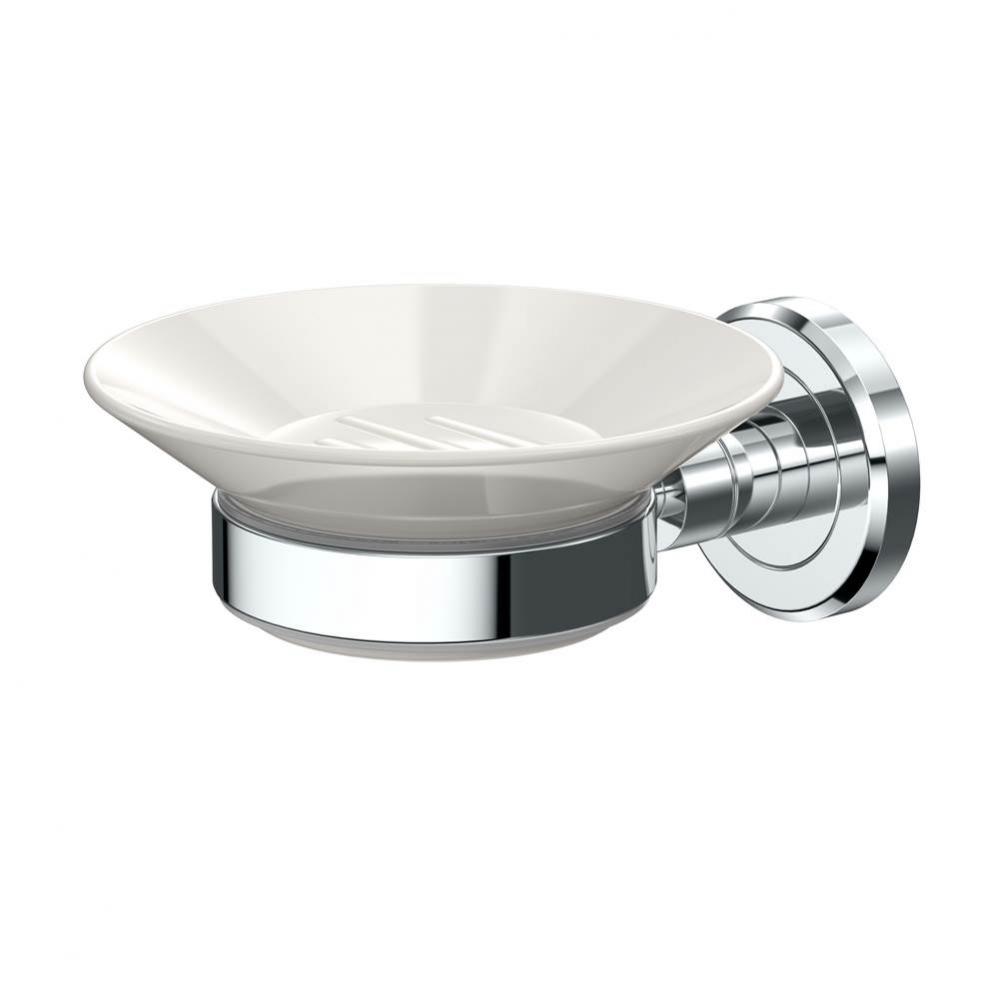 Latitude II Porcelain Soap Dish Chrome