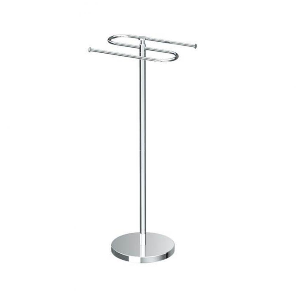 Standing ''S'' Towel Holder 35'' H, Chrome