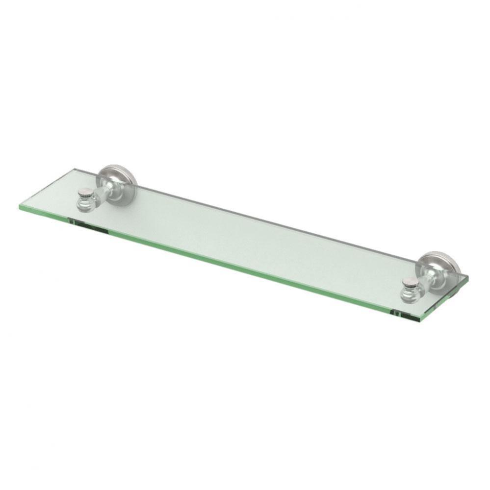 Tavern Glass Shelf Satin Nickel