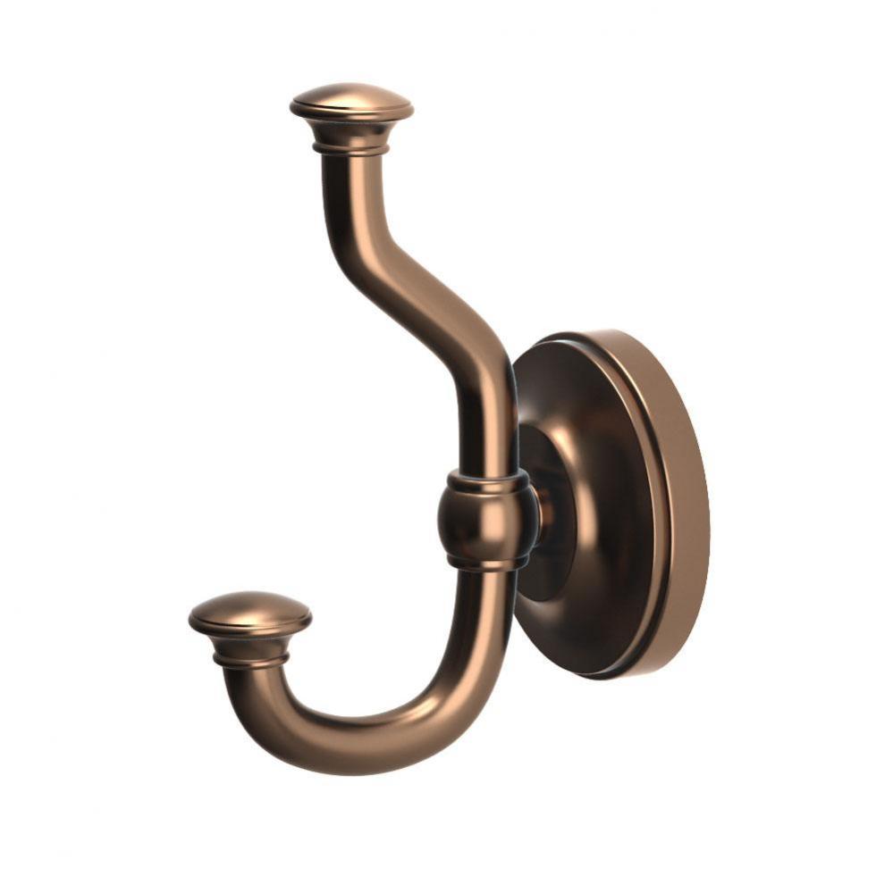 Tavern Double Robe Hook, Bronze