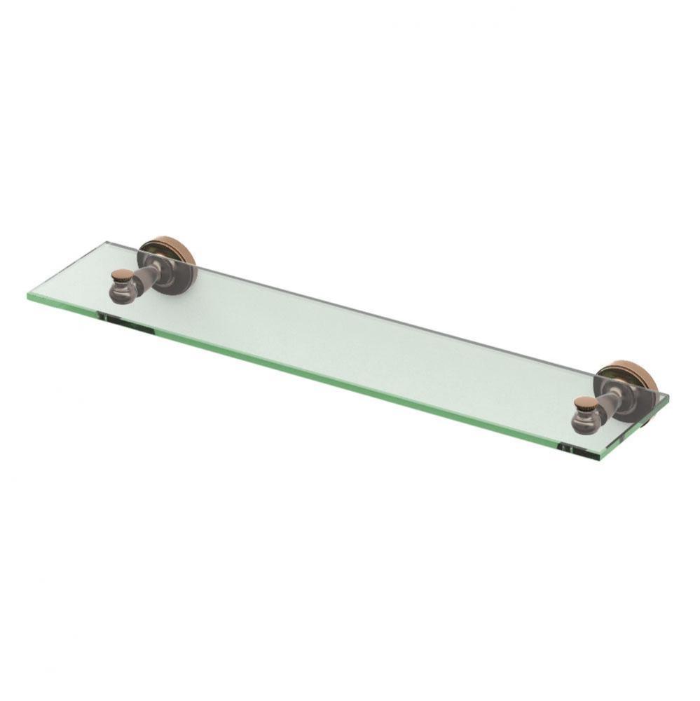 Tavern 20.13'' L Glass Shelf, Bronze