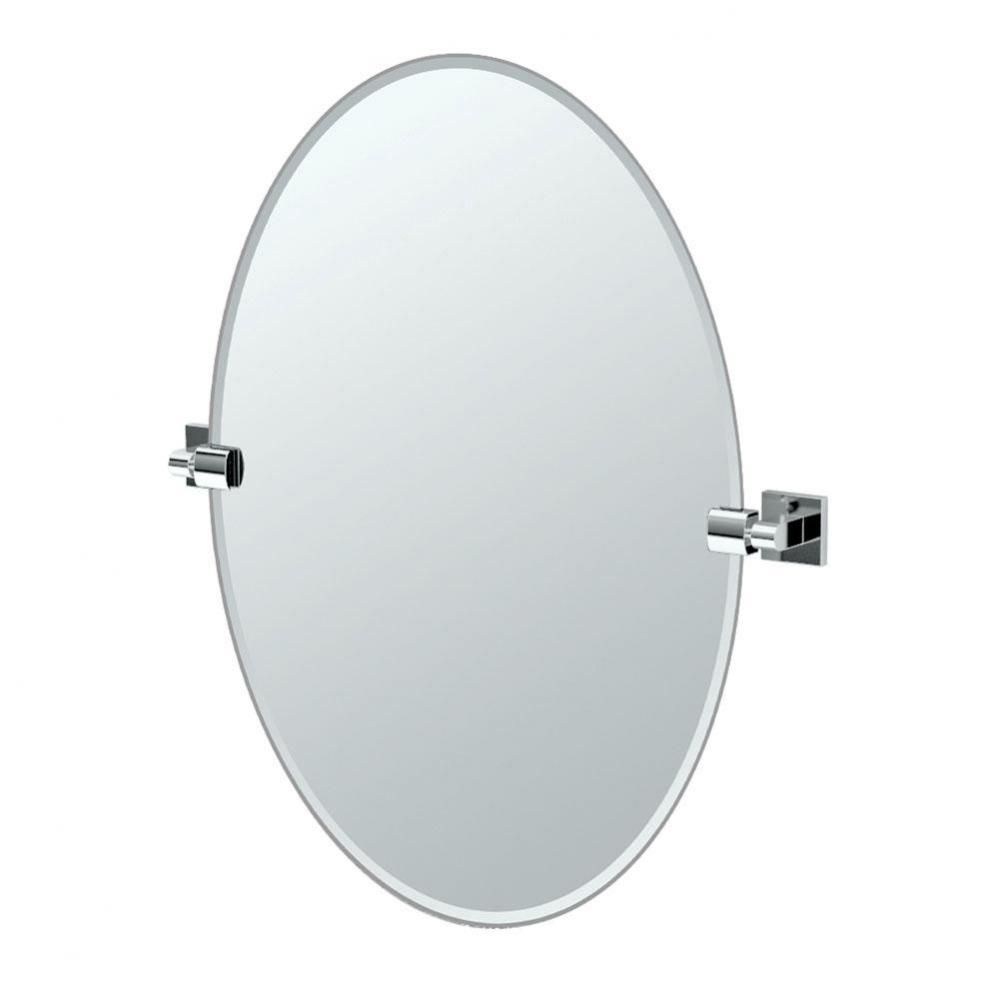 Elevate 26.5''H Oval Mirror Chrome