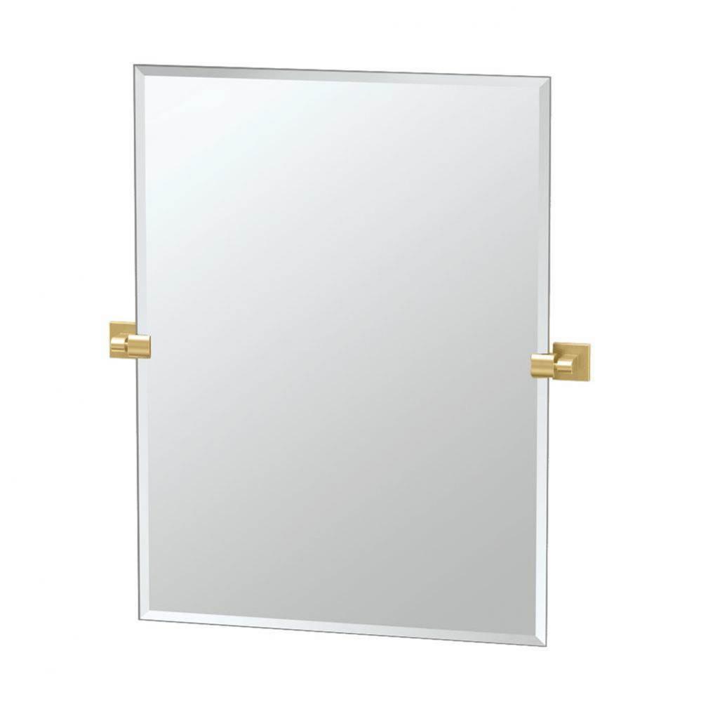 Elevate 31.5''H Rectangle Mirror Brass
