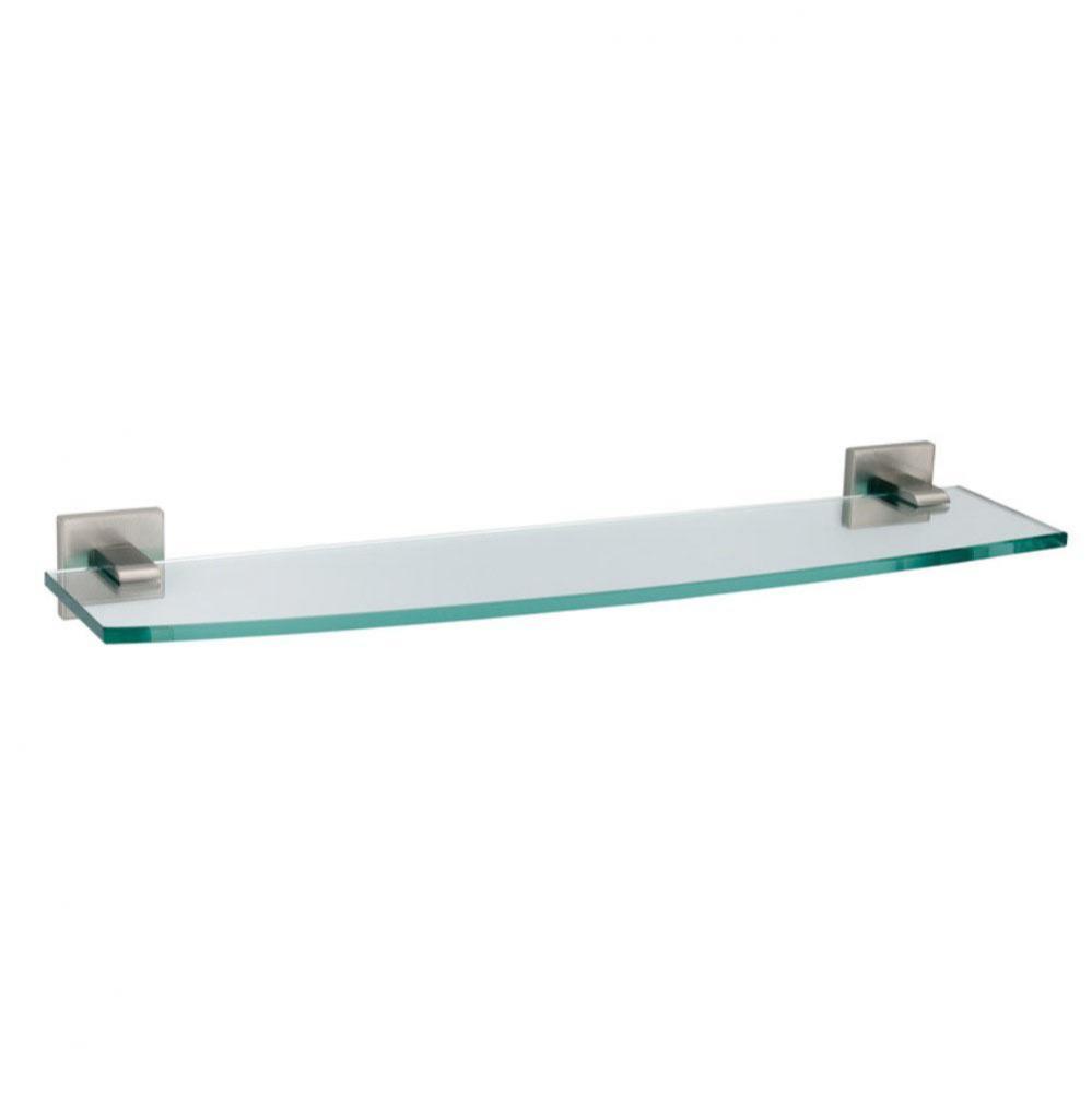 Elevate Glass Shelf Satin Nickel