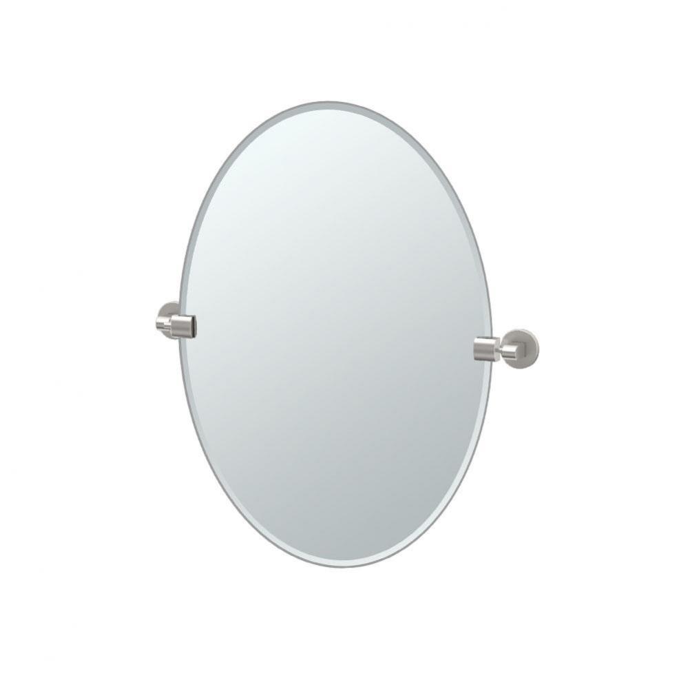 ZONE,OVAL MIRROR,SATIN NICKEL