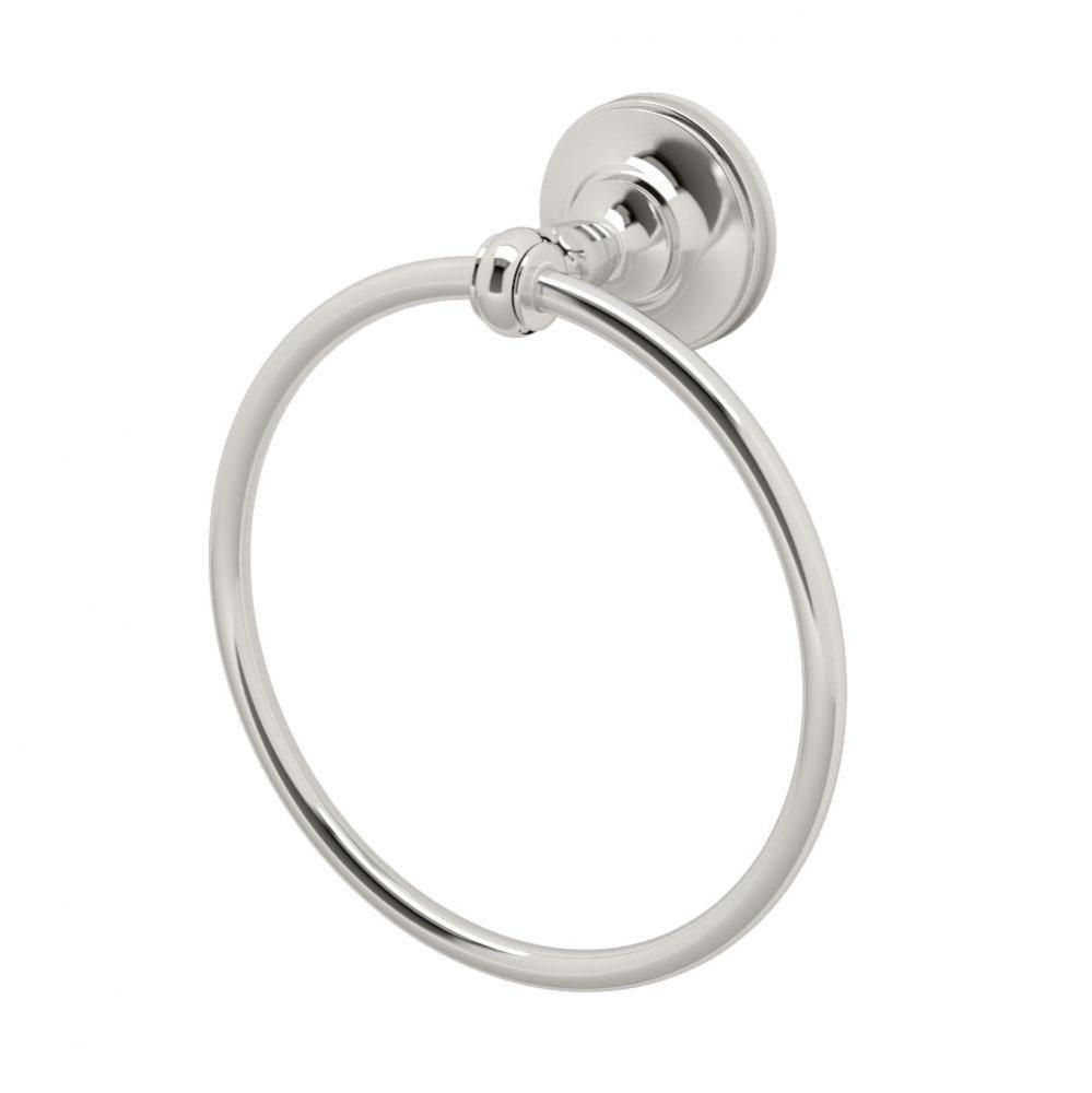 Tavern Towel Ring Polished Nickel