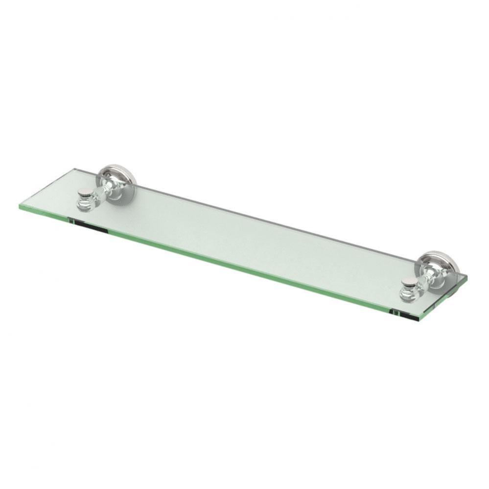 Tavern Glass Shelf Polished Nickel