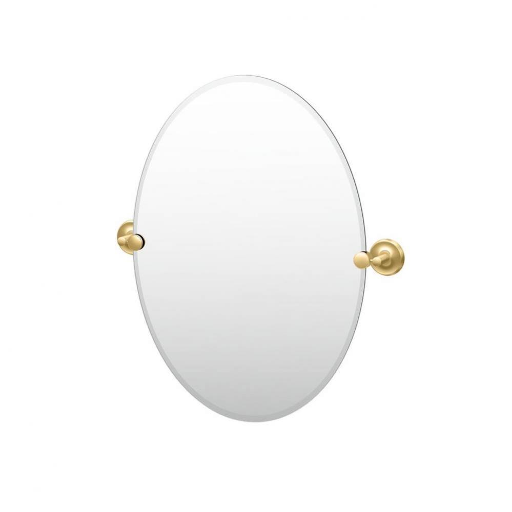 Designer II 26.5''H Oval Mirror Brass