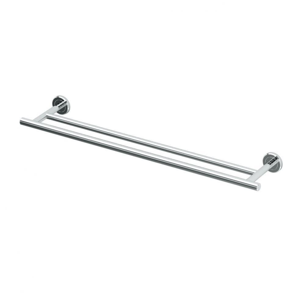 Latitude II 24''L Double Towel Bar Chrome