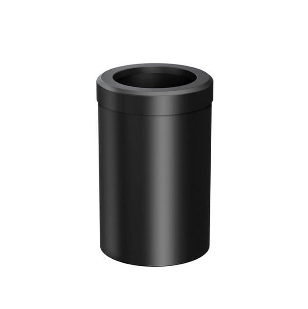 Round Wastebasket Matte Black